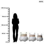 Bambusz Tárolókosár - fehér | BENOA - smol.hu - méretarányosan