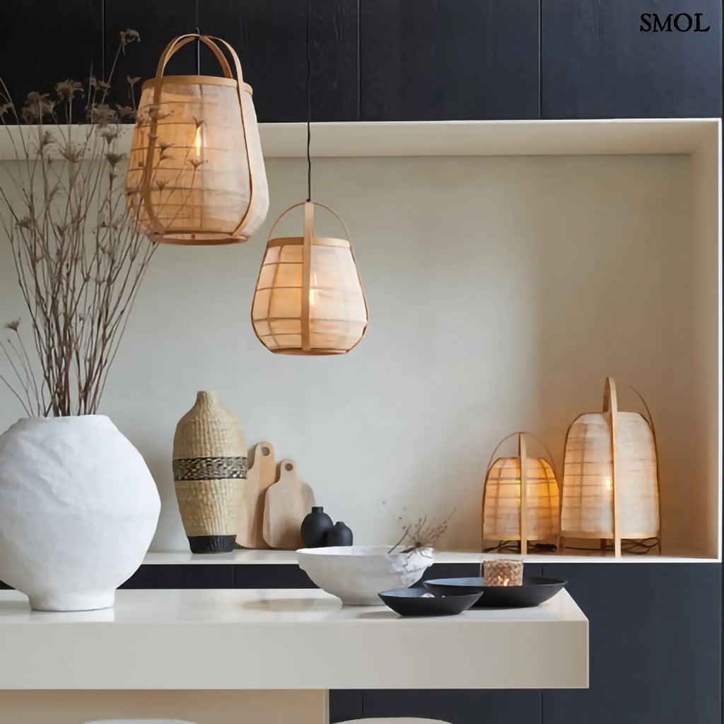 Bambusz függőlámpa – japán stílus | ALUPU | SMOL- konyhában