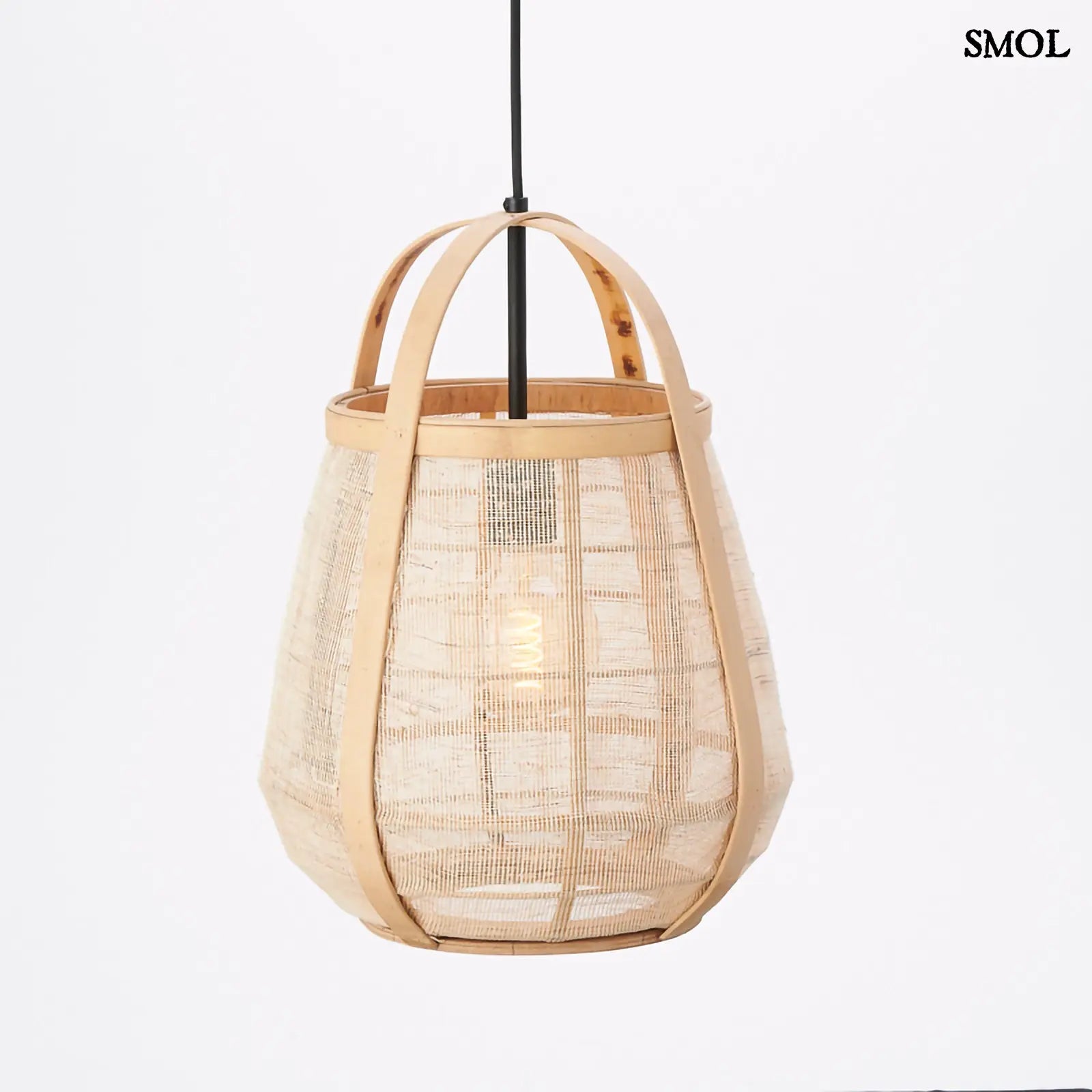 Bambusz függőlámpa – japán stílus | ALUPU | SMOL - fehér háttérrel