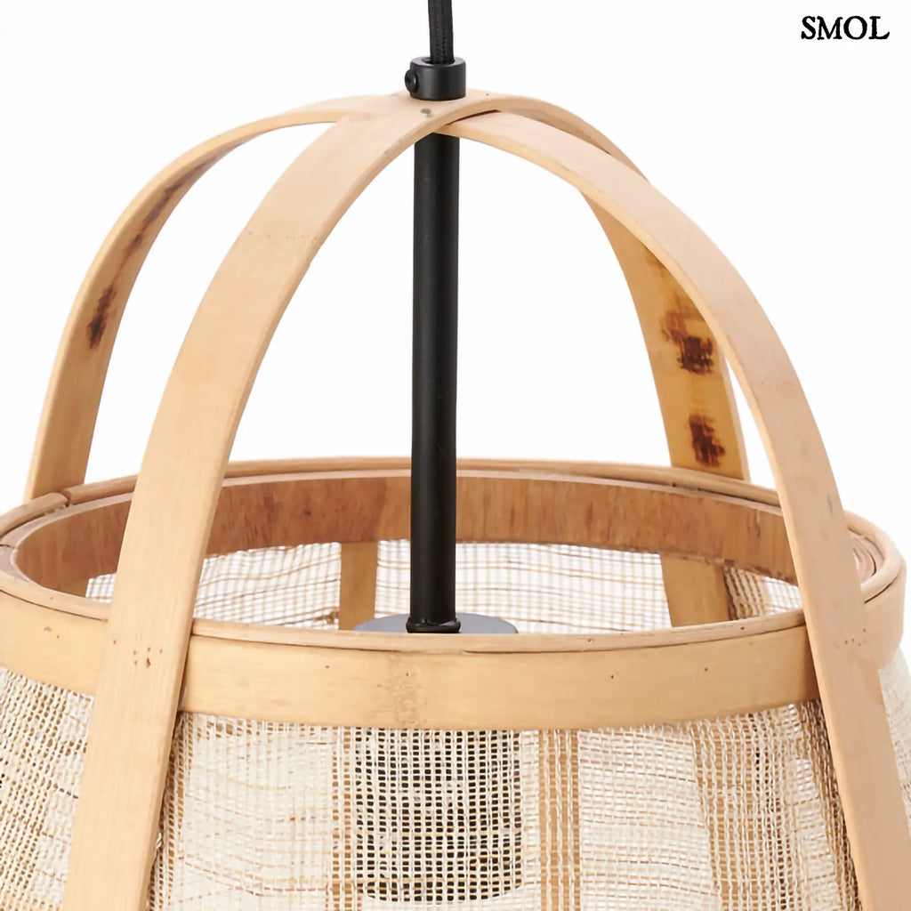 Bambusz függőlámpa – japán stílus | ALUPU | SMOL - felső rész oldalról