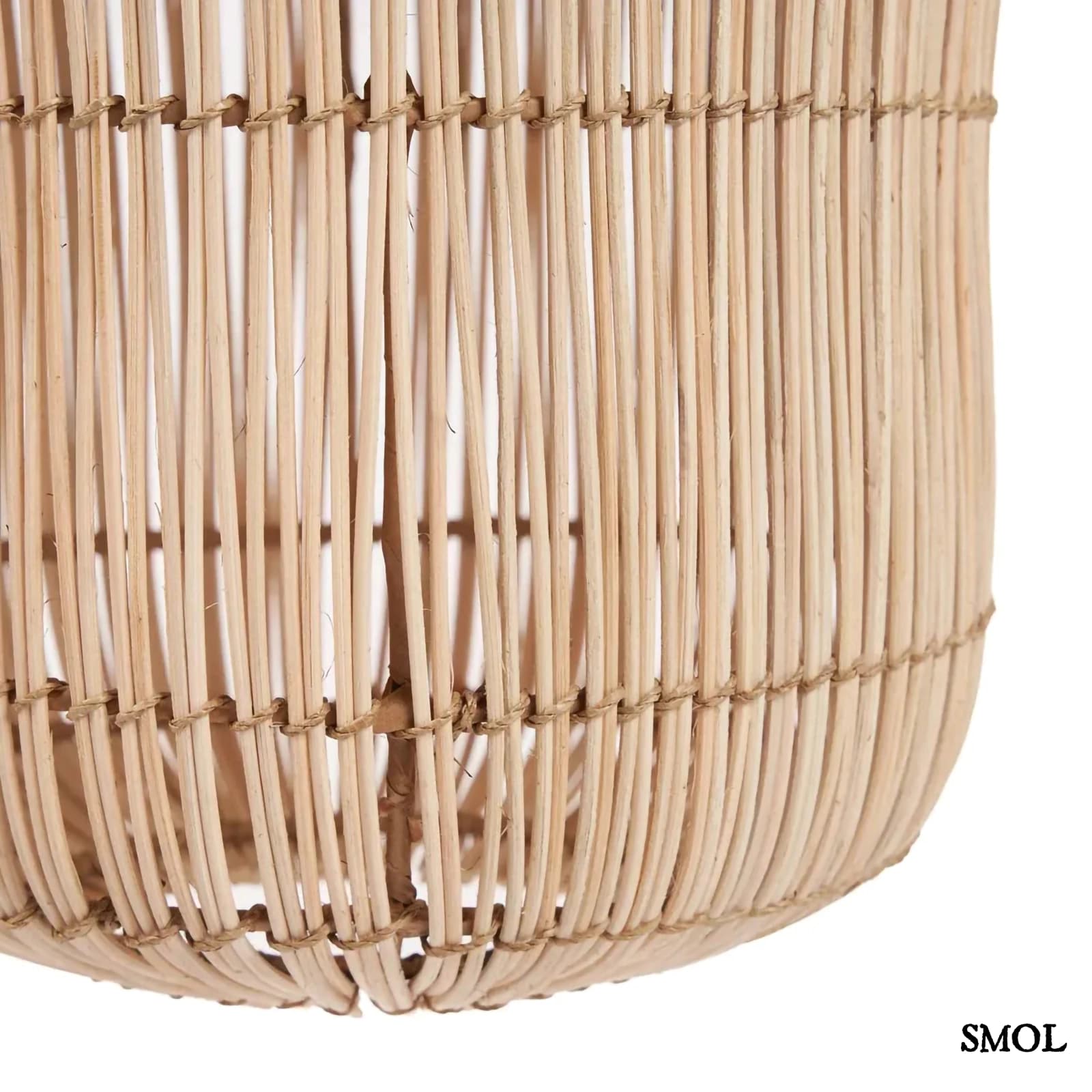Banánlevél és Rattan Függőlámpa – XL | CHEMCHEM | SMOL - alsó rész nagyítva