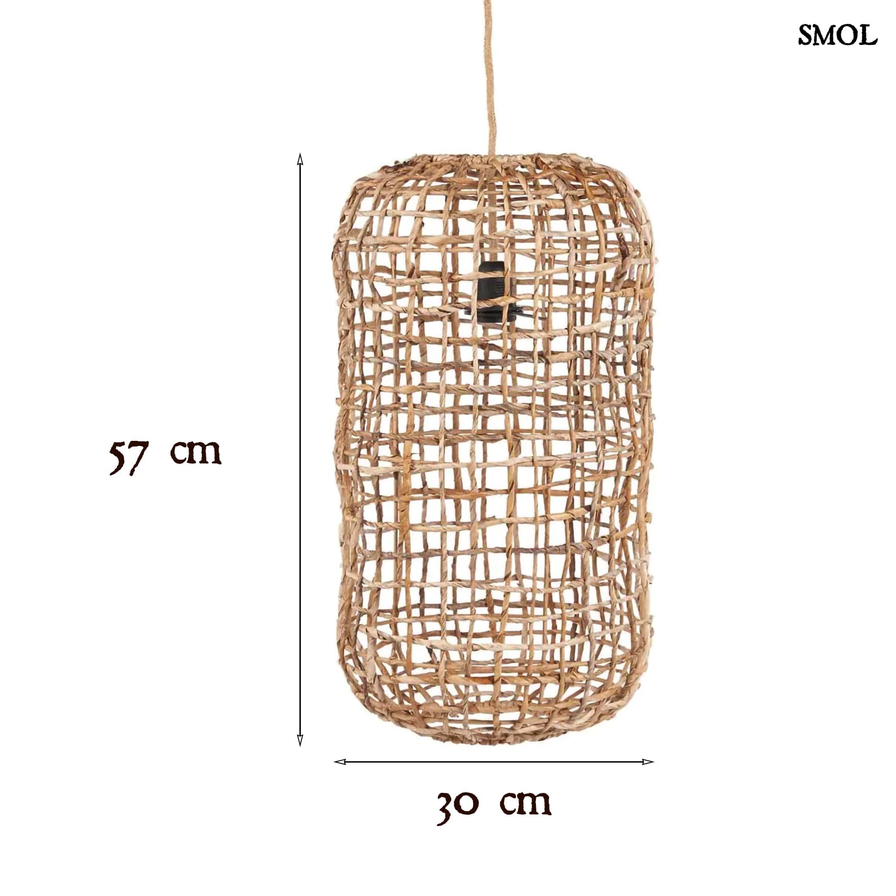 Banánlevél függőlámpaernyő, 57 cm | KUSO - smol.hu - méretekkel
