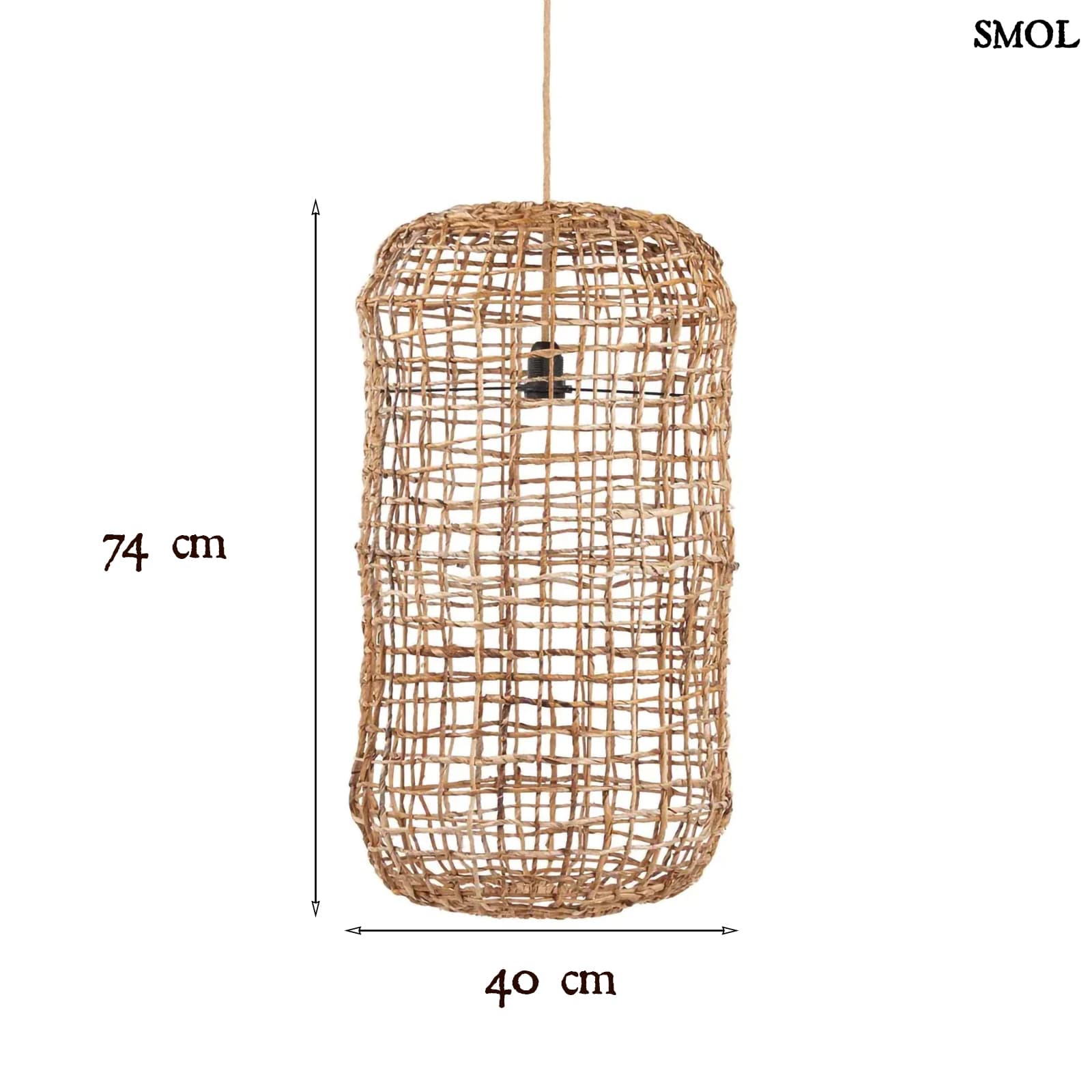 Banánlevél függőlámpaernyő, 74 cm | KUSO - smol.hu - méretekkel
