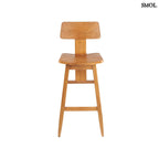 Bárszék -  természetes teakfa, 109 cm | LOVYA - smol.hu - szemből