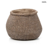Betonkasten – Flechtmuster, Braun, L | FAUX-PUFF