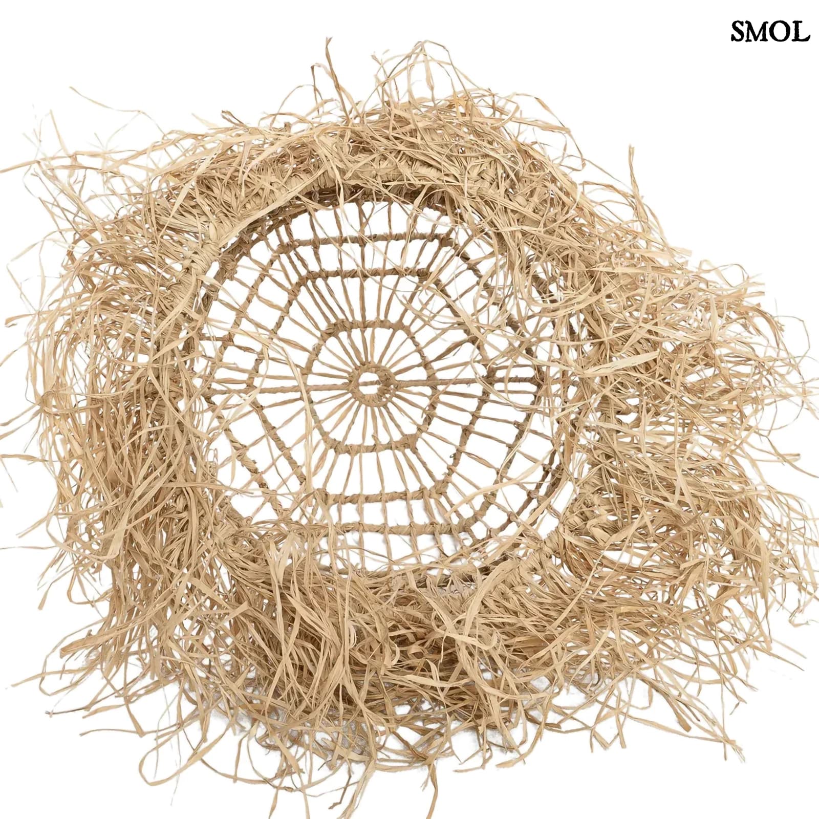 Bohó, Fonott Fű Lámpaernyő, 40 cm | CASITA | SMOL - alulról