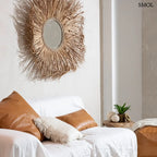 Luxus camel barna bőr díszpárnahuzat négypaneles tűzéssel és elegáns textúrával, kanapén több méretben