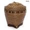 Tárolókosár – natúr-barna, rattan, 45 cm | COLONIAL