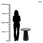 CONIC, fekete, fa kisasztal, ⌀50 cm - smol.hu - mérerarányosan