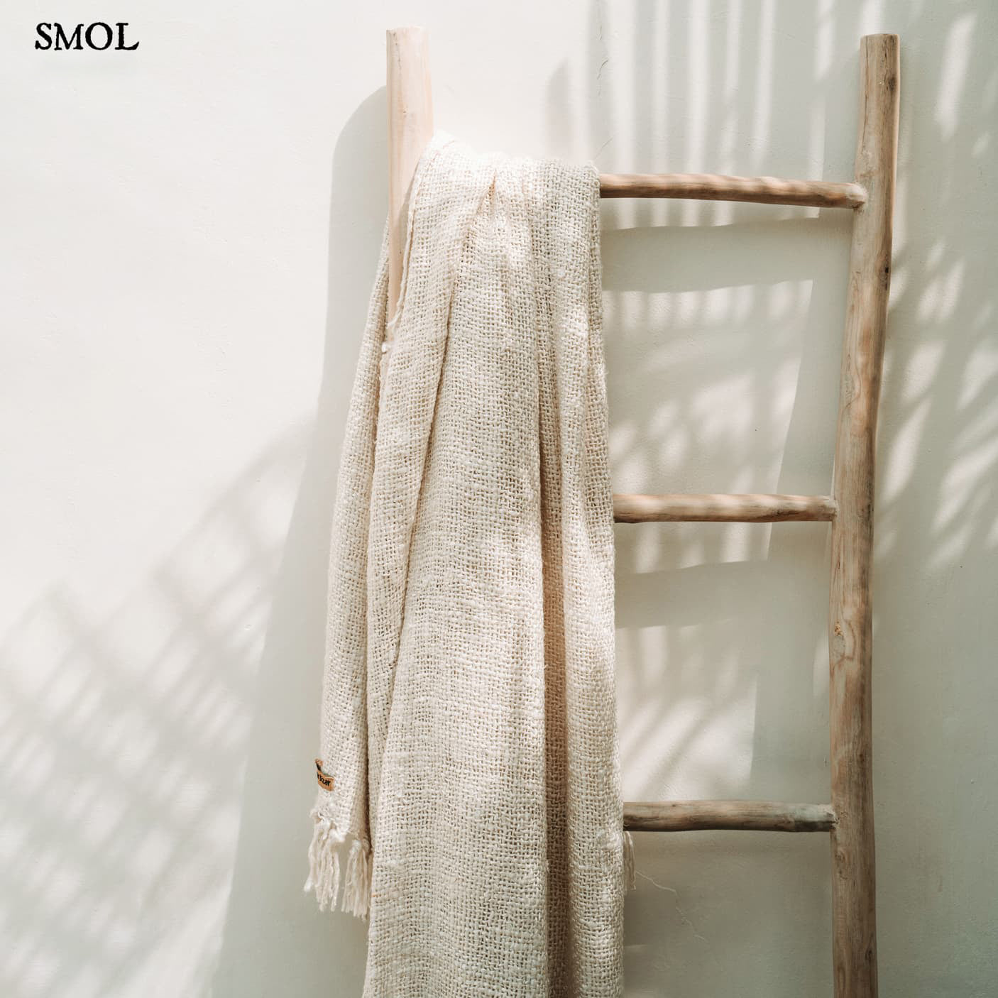 PLAID CREAM, pamut pléd, 170x130 . smol.hu