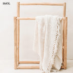 PLAID CREAM, pamut pléd, 170x130 . smol.hu