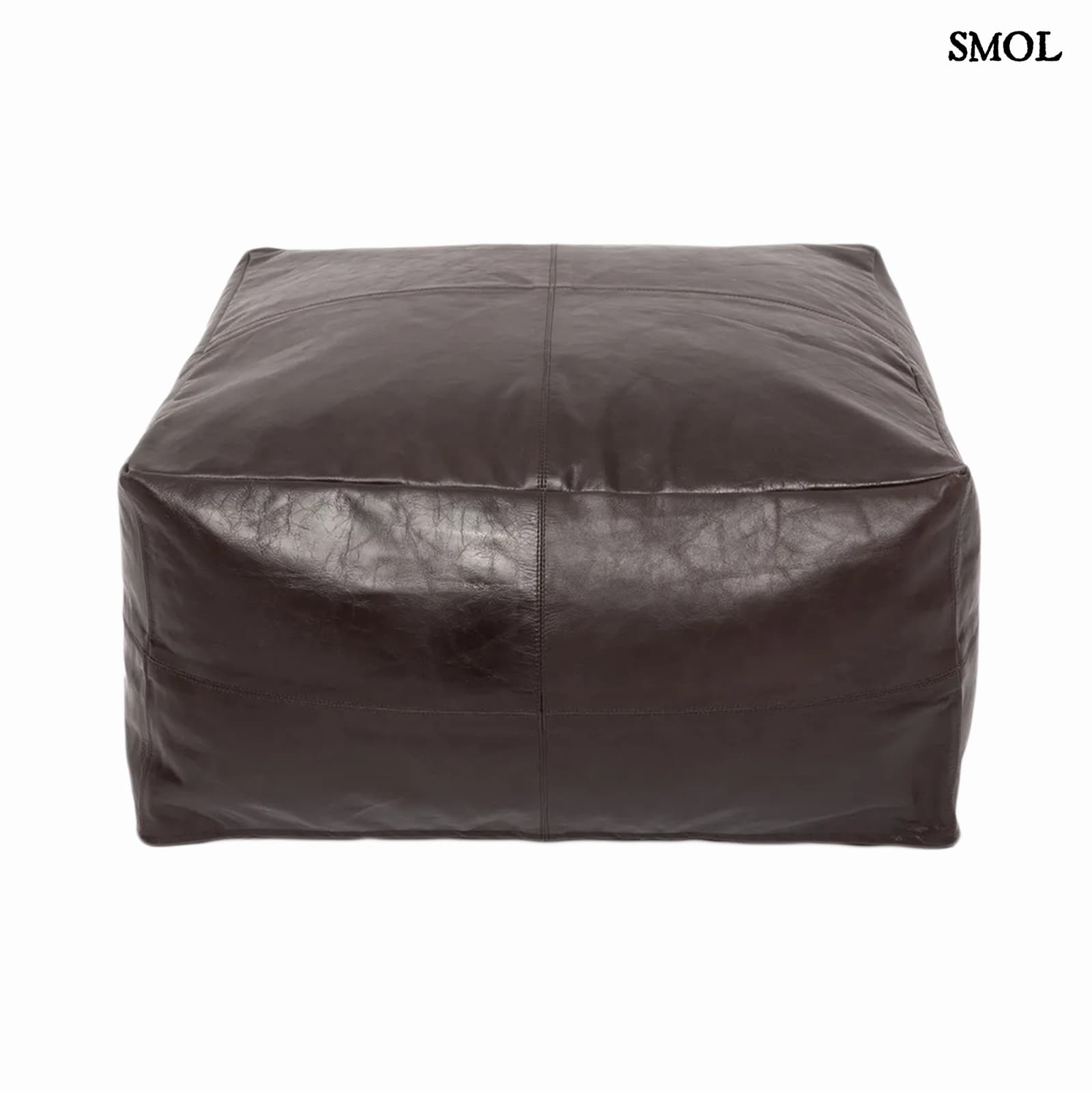 CHOCOLATE, bőr puff, 60 cm - smol.hu