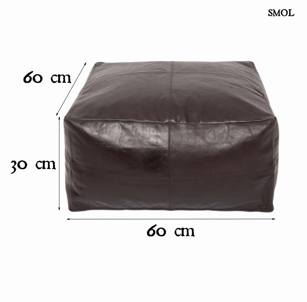 CHOCOLATE, bőr puff, 60 cm - smol.hu