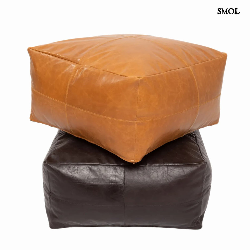 CHOCOLATE, bőr puff, 60 cm - smol.hu