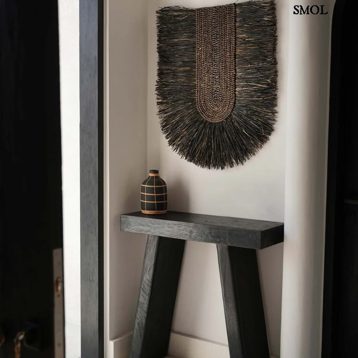 DADA, nagyméretű, fekete fali dekoráció, 87 cm - smol.hu - asztal felett, falon