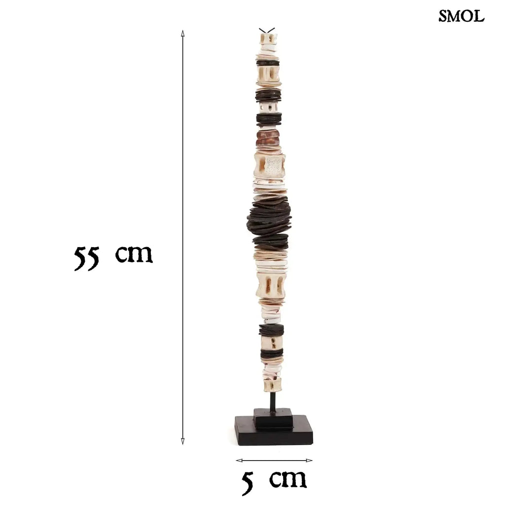 Dekoráció Kagylóval Állványon – L | MONEY | SMOL - méretekkel