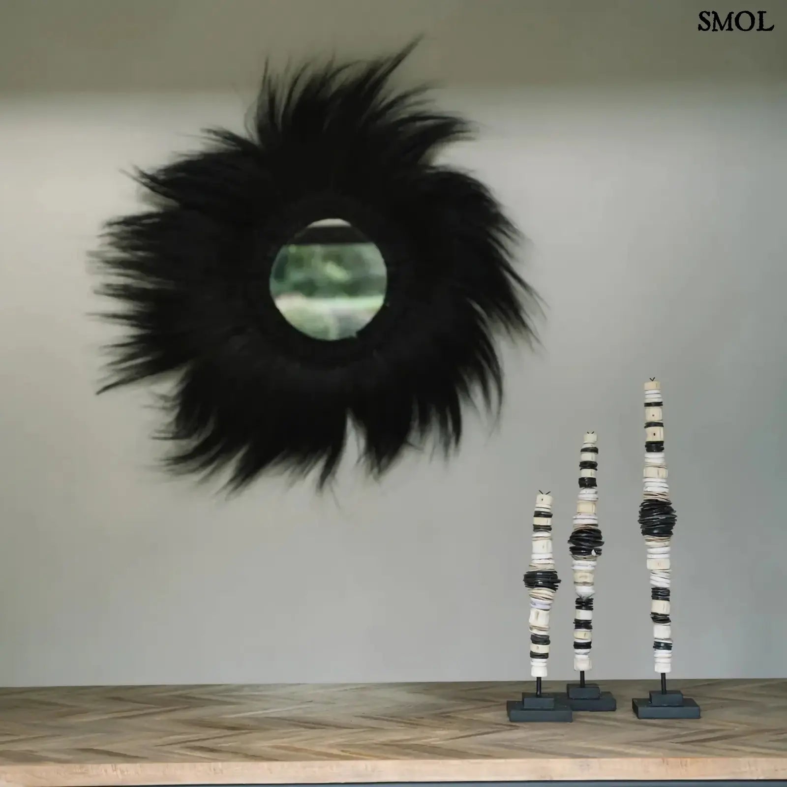 Dekoráció Kagylóval Állványon – L | MONEY | SMOL - tükörrel