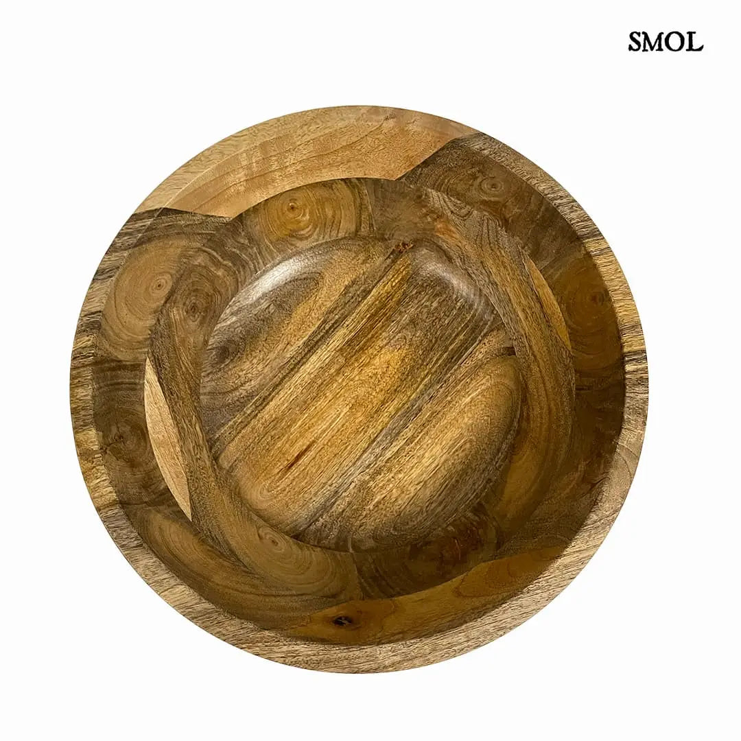 Dekoratív tál fából | ELISA | SMOL - felülről