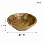 Dekoratív tál fából | ELISA | SMOL - méretekkel