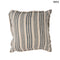 Díszpárnahuzat - lenvászon és bársony, csíkos | NORDIC
