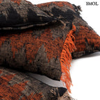 Díszpárnahuzat - pamut, 30x50 | GEE ORANGE BLACK - smol.hu - több méretben