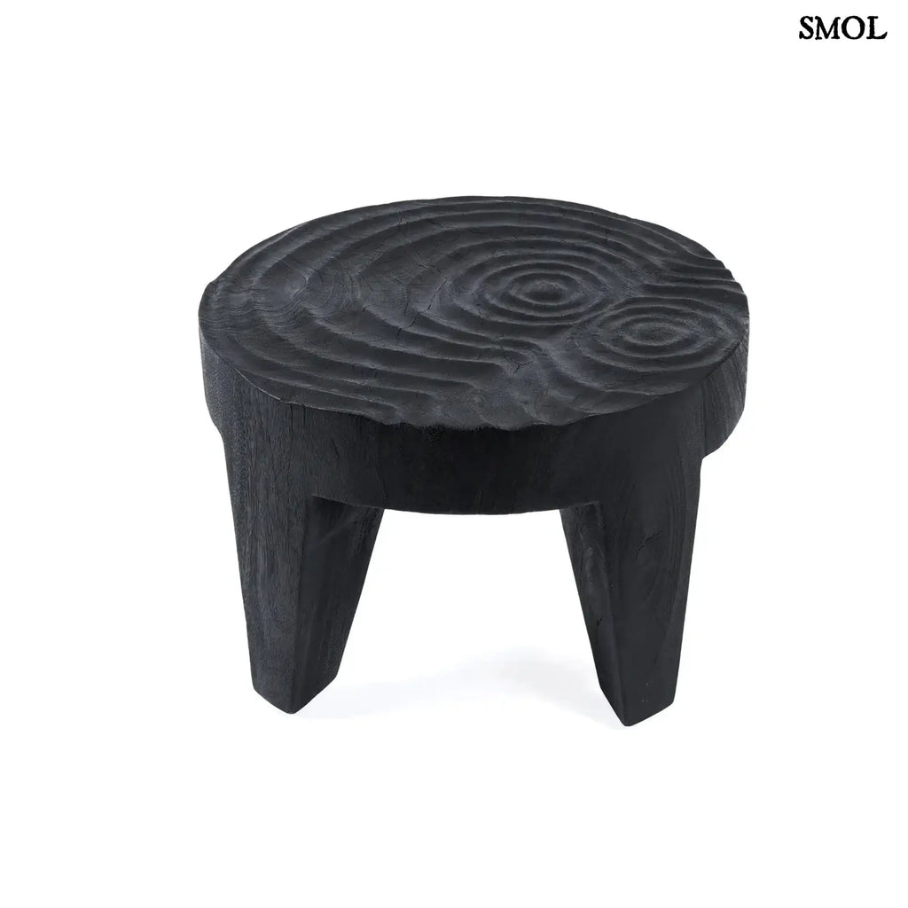 Dohányzóasztal - fekete, fa | MADERO | SMOL - fehér háttérrel