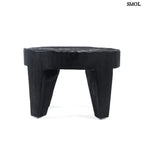 Dohányzóasztal - fekete, fa | MADERO | SMOL - oldalról