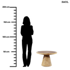 Dohányzóasztal - természetes fa, natúr | MATATA | SMOL - méretarányosan