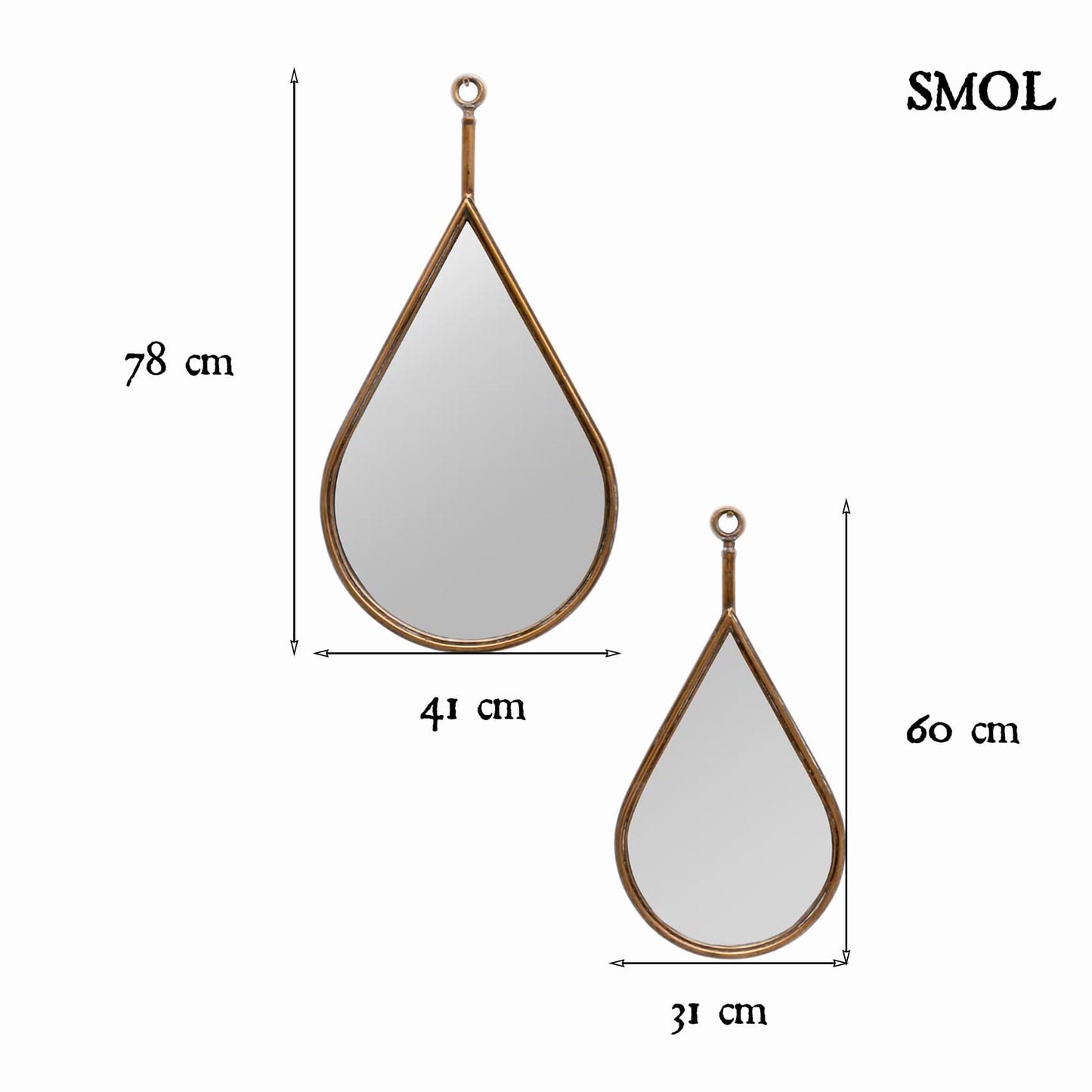 smol.hu -EAU-DE-VIE, tükörszett, 78 cm