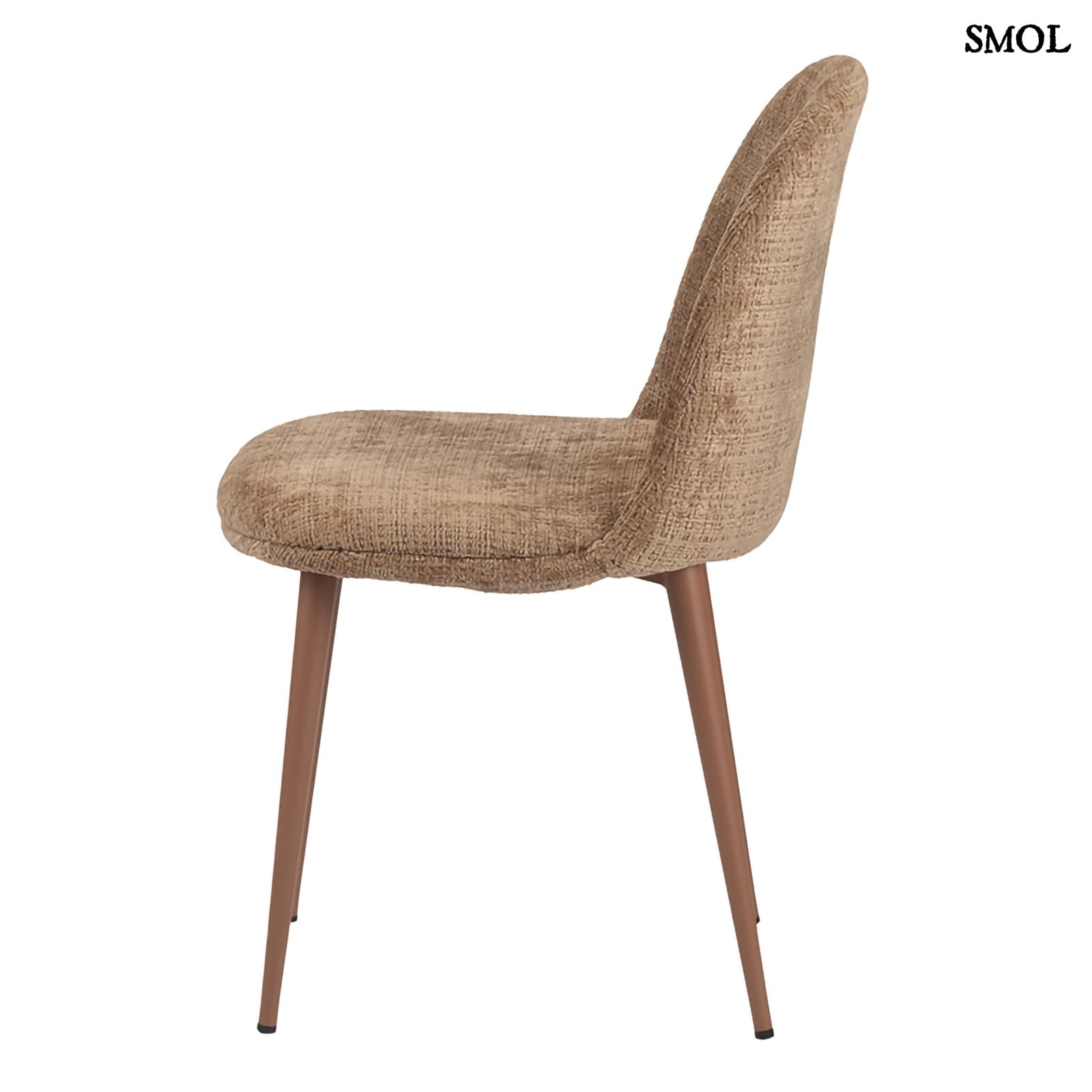 EGG CHAIR CARAMEL, 2 db kárpitozott étkezőszék - smol.hu - másik oldalról