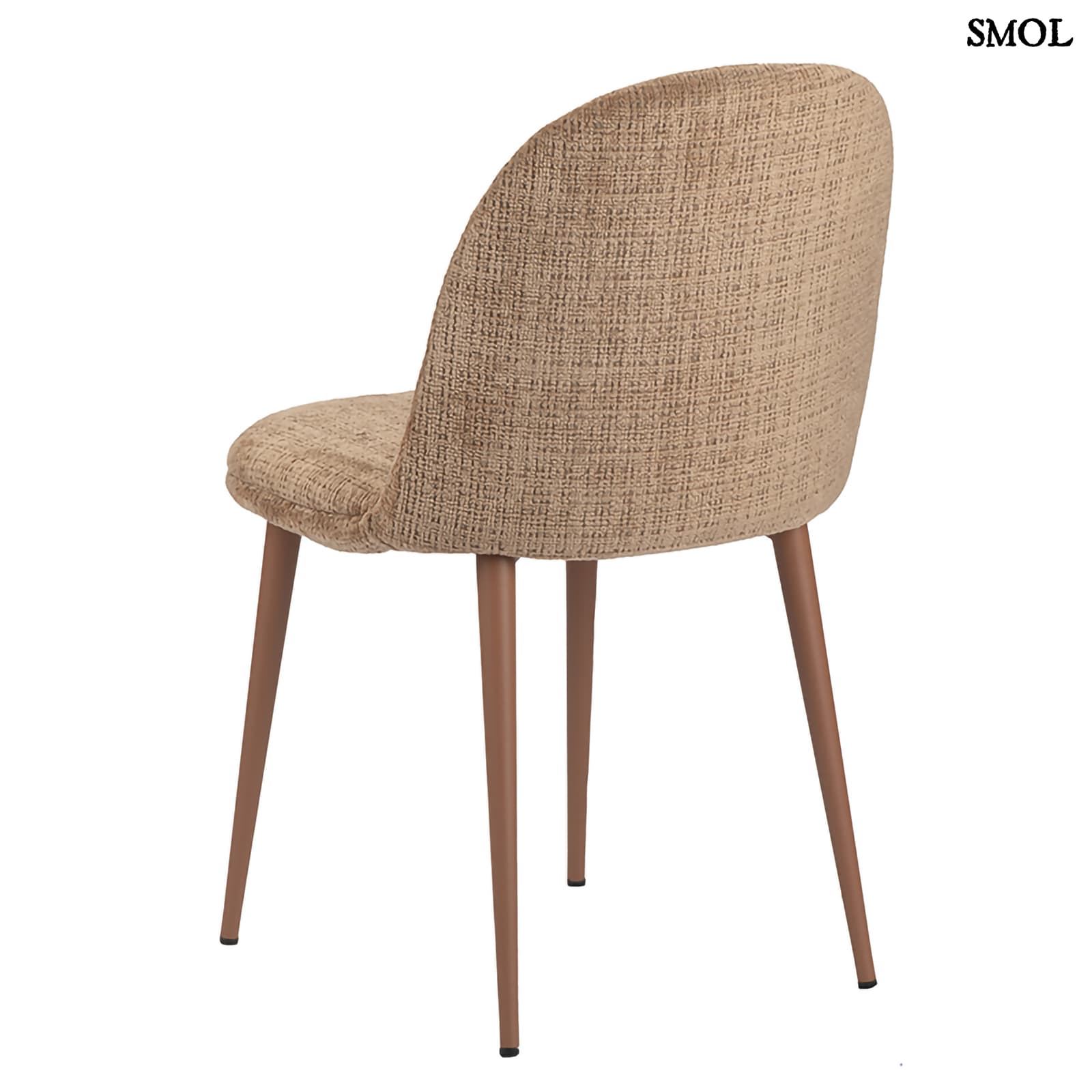 EGG CHAIR CARAMEL, 2 db kárpitozott étkezőszék - smol.hu - hátulról, elfordítva