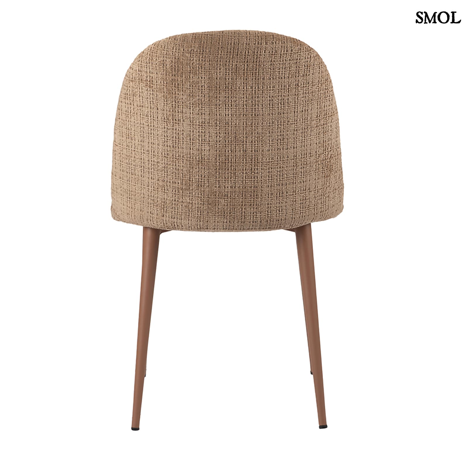 EGG CHAIR CARAMEL, 2 db kárpitozott étkezőszék - smol.hu - hátulról