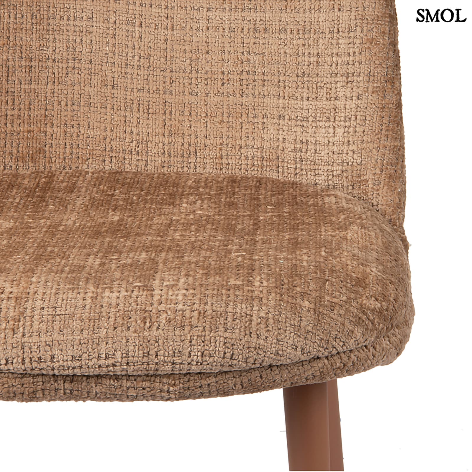 EGG CHAIR CARAMEL, 2 db kárpitozott étkezőszék - smol.hu - kárpit nagyítva