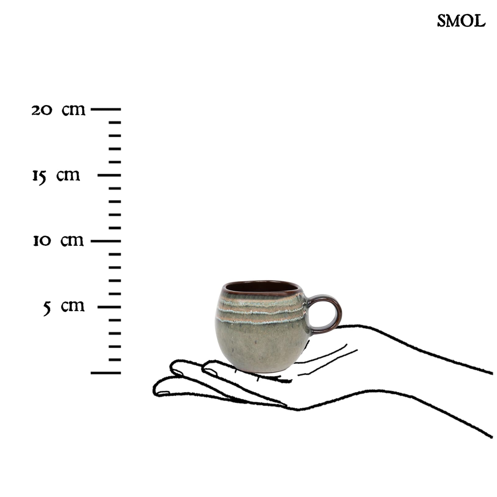 Eszpresszó csésze szett, 6 db | COMPORTA | SMOL - méretarányosan