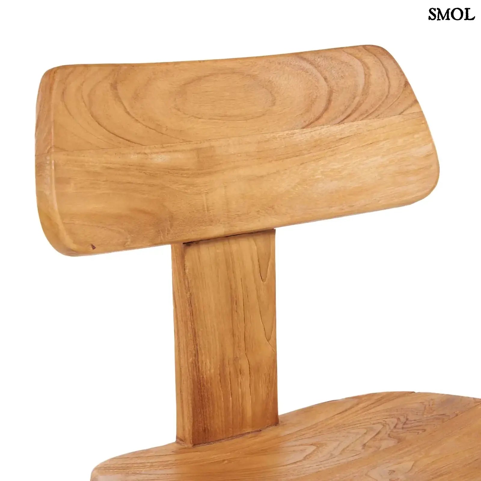 Étkezőszék teakfából – natúr | LOVYA | SMOL - támla nagyítva