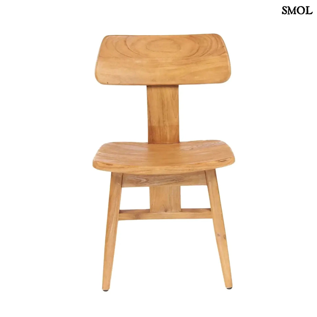 Étkezőszék teakfából – natúr | LOVYA | SMOL -szemből