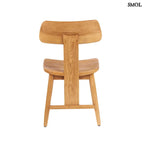 Étkezőszék teakfából – natúr | LOVYA | SMOL - hátulról