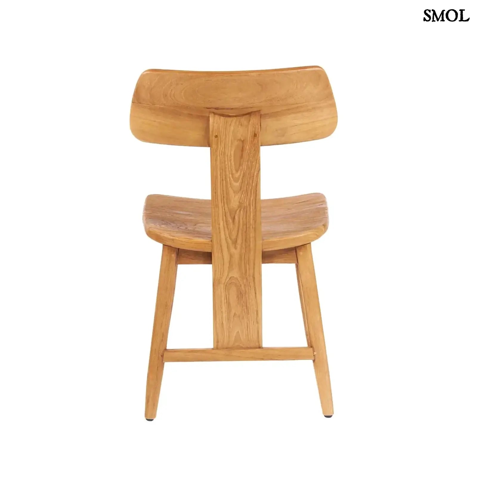 Étkezőszék teakfából – natúr | LOVYA | SMOL - hátulról