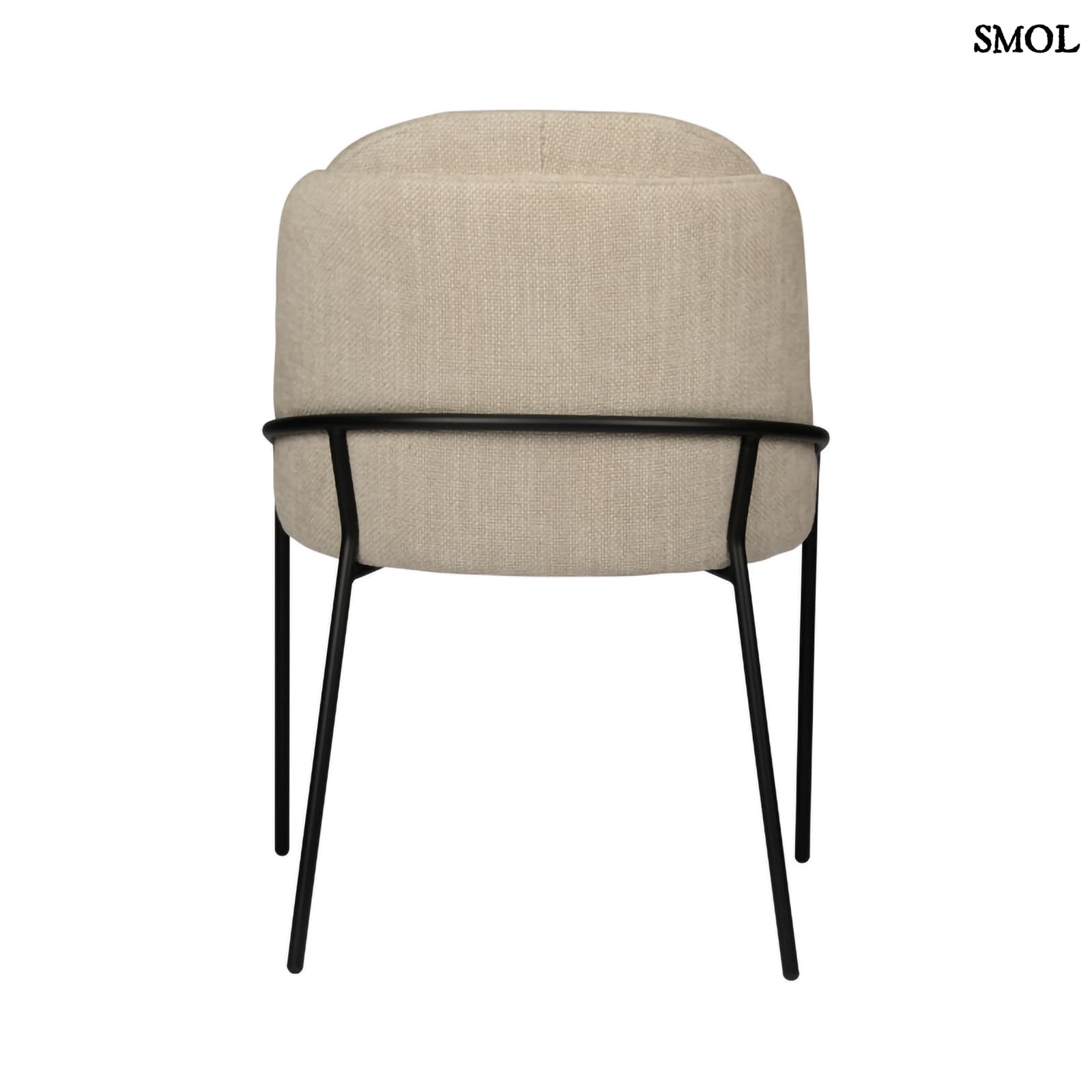 FJORD BEIGE, 2 db kárpitozott étkezőszék - smol.hu - hátulról