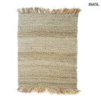 FRINGED, természetes raffia szőnyeg, 240x180 - smol.hu - fehér háttérrel