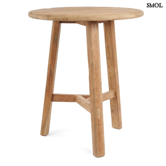 FUSUMA, bel-/kültéri teakfa, magas bárasztal, 105 cm - smol.hu - fehér háttérrel