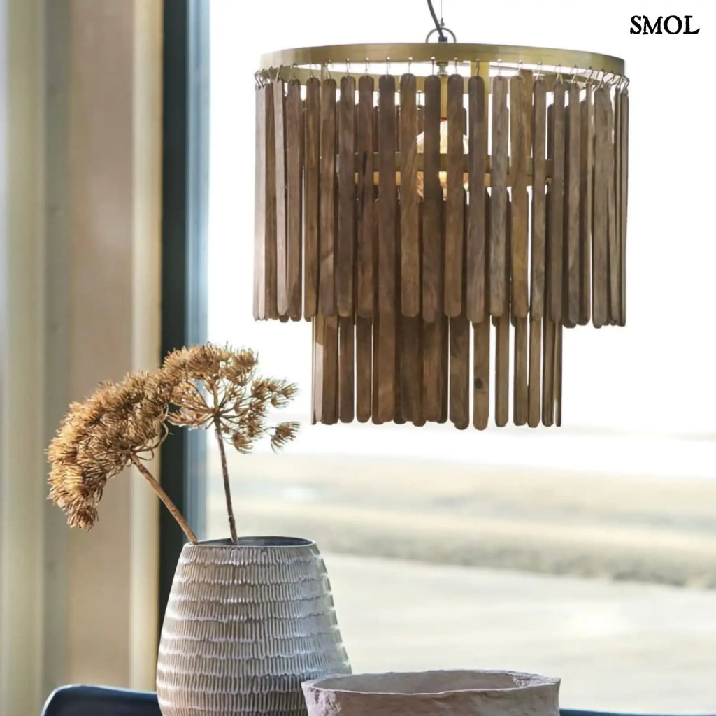 Fa Függőlámpa - természetes, modern | TULARE | SMOL - vázával