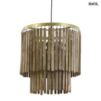 Fa Függőlámpa - természetes, modern | TULARE | SMOL - fehér háttérrel