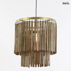 Fa Függőlámpa - természetes, modern | TULARE | SMOL - égő izzóval