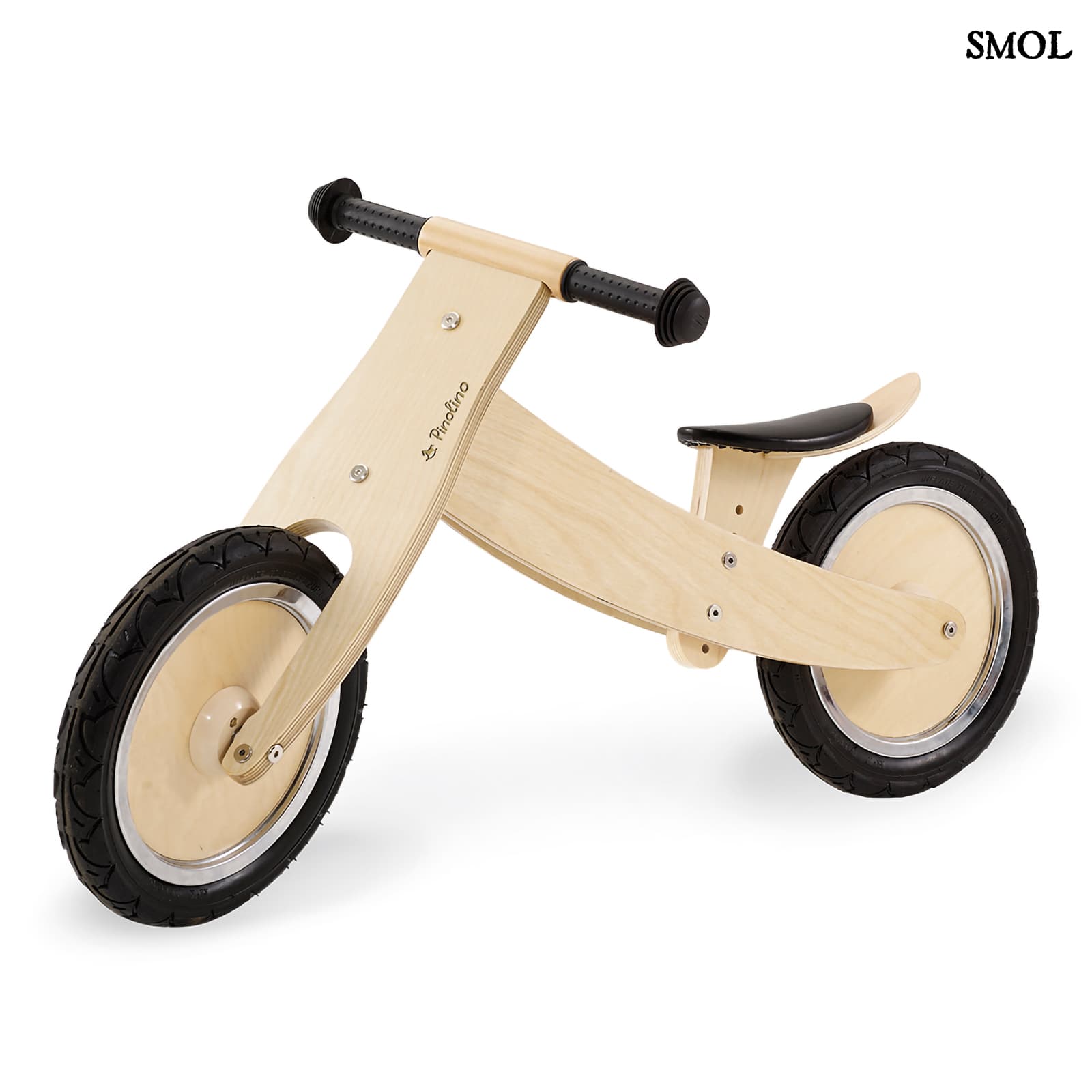 Fa Futóbicikli Gyerekeknek, natúr | LINO | SMOL - chopperként
