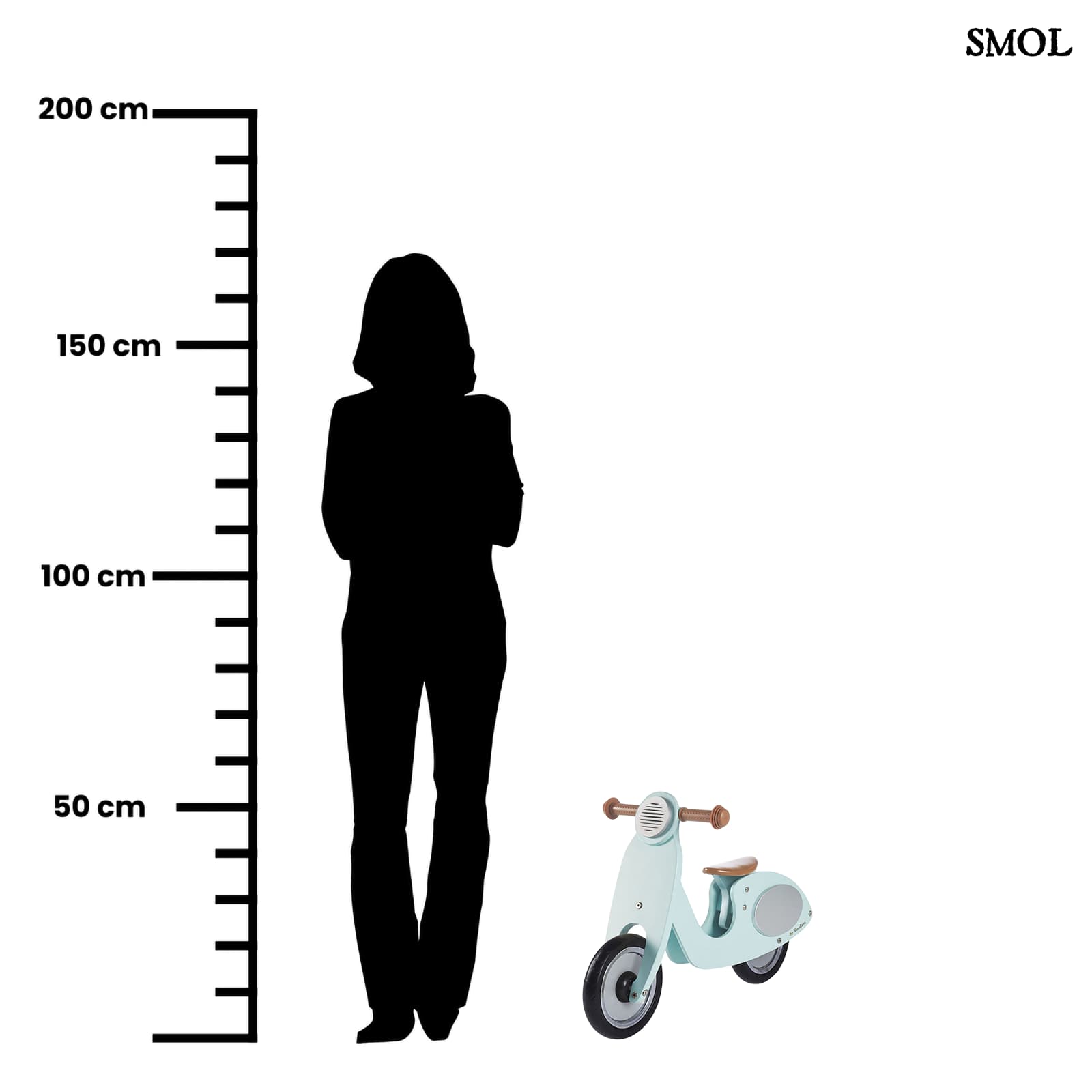 Fa Futóbicikli Gyerekeknek, menta | WANDA | SMOL - méretarányosan felnőtthöz