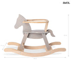 Fa Hintaló Biztonsági Gyűrűvel | GREY HORSE | SMOL - méretekkel