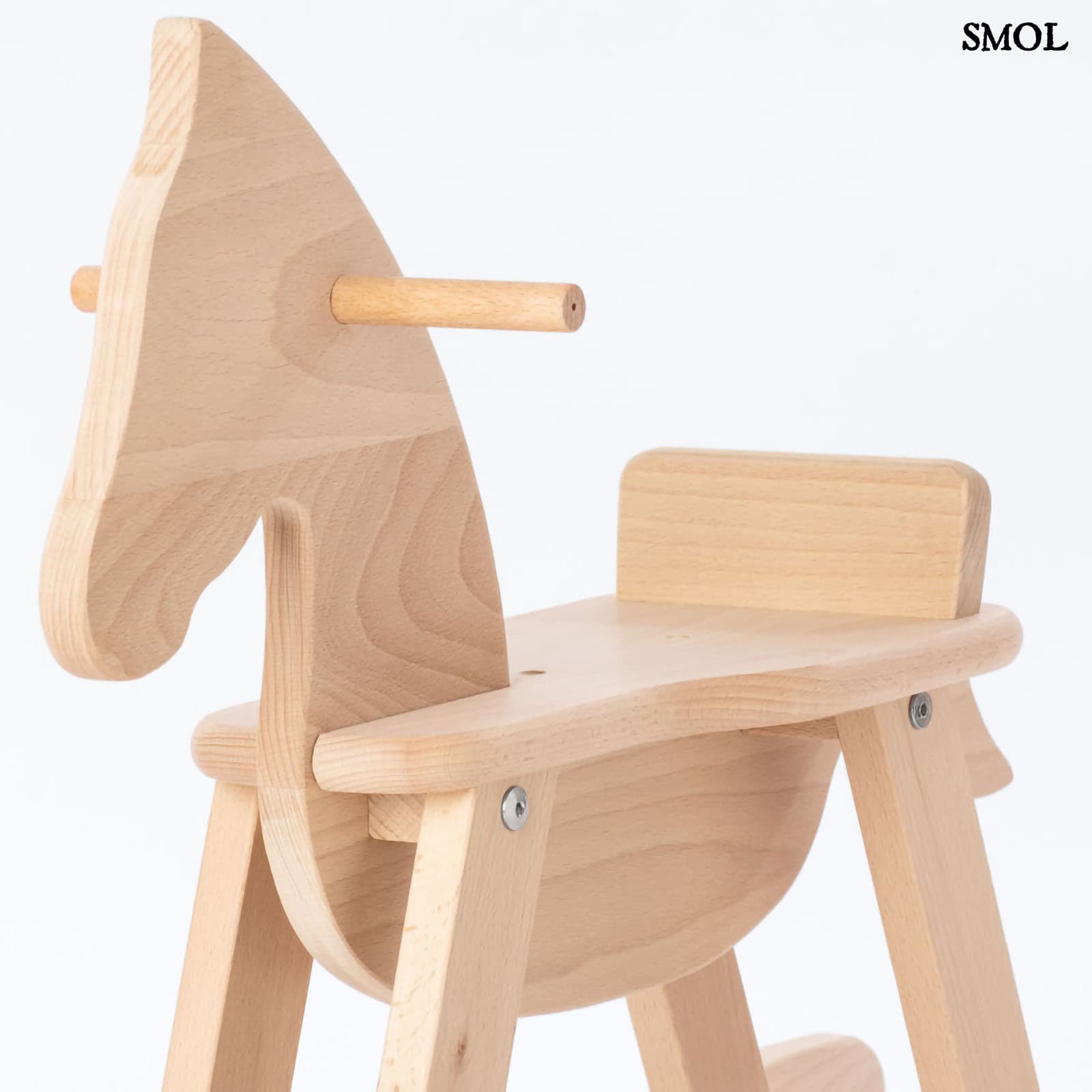 Fa Hintaló Biztonsági Gyűrűvel | HORSE | SMOL - elölről
