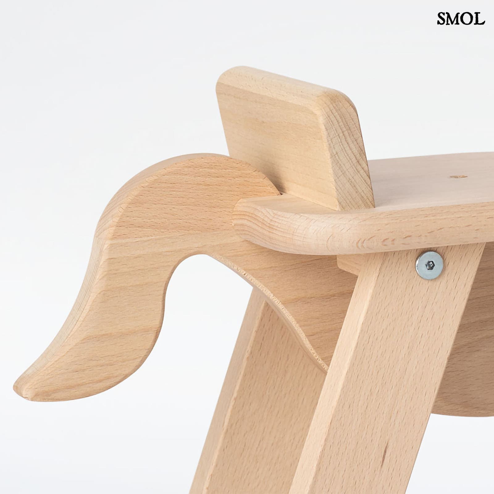 Fa Hintaló Biztonsági Gyűrűvel | HORSE | SMOL - hátulról