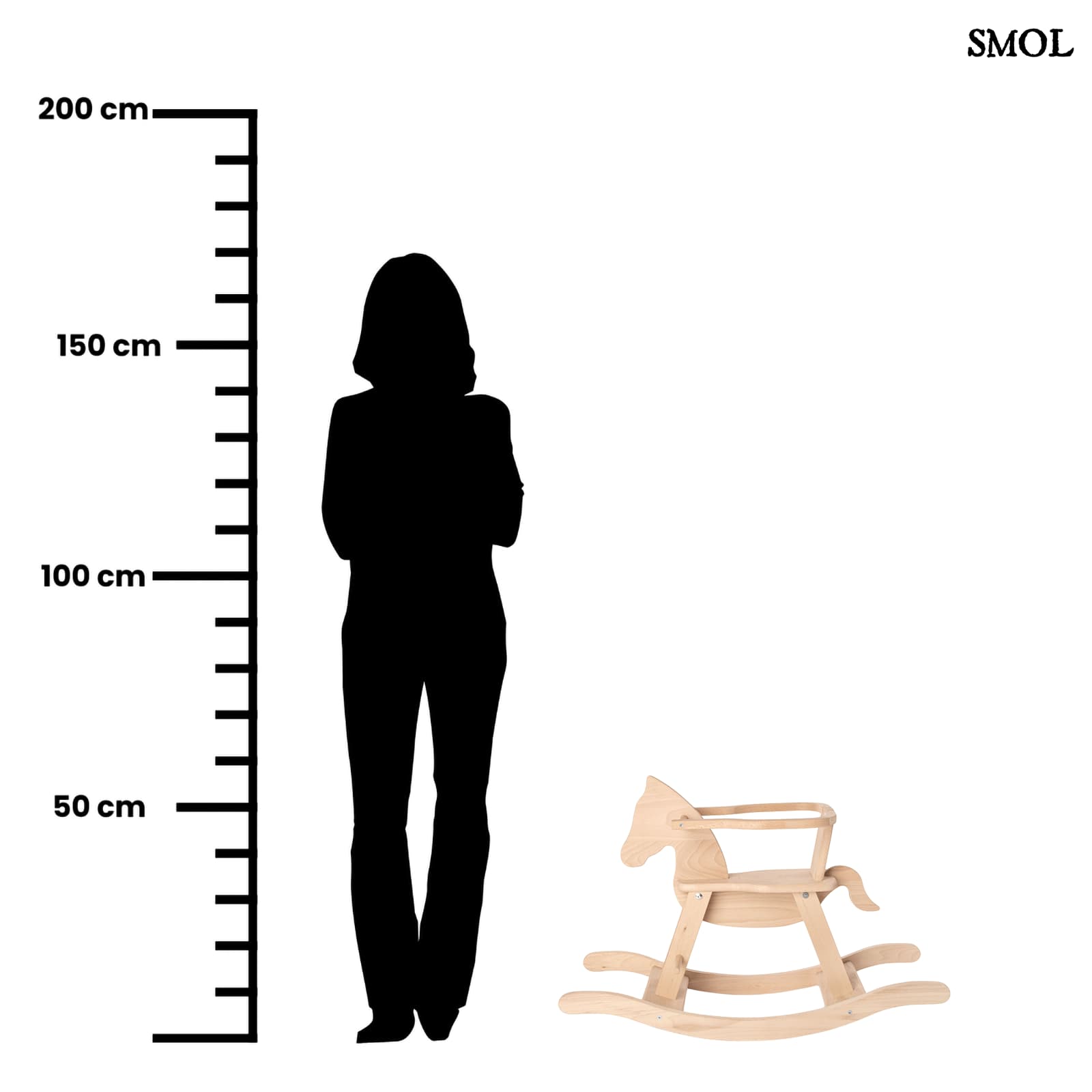 Fa Hintaló Biztonsági Gyűrűvel | HORSE | SMOL - méretarányosan, felnőttel